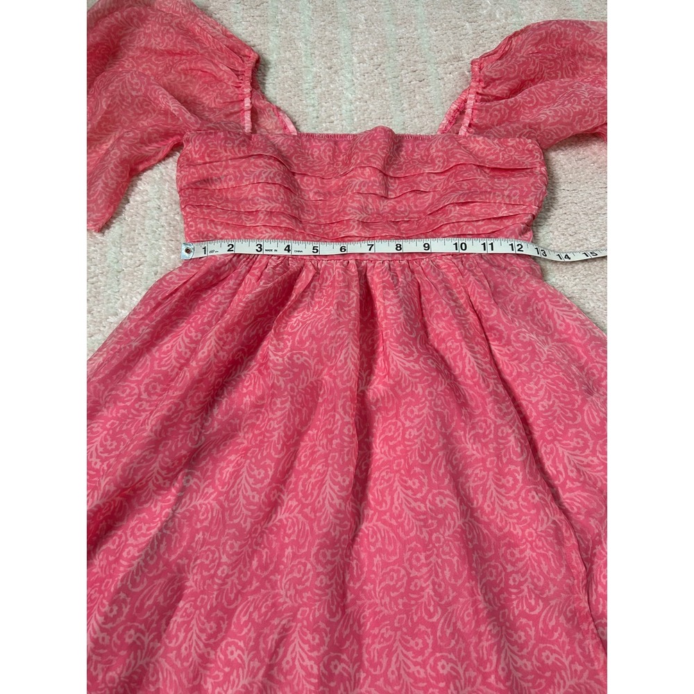Abercrombie & Fitch Emerson Smocked Mini Dress Flutter Sleeves Size Small Event - Picture 6 of 9